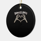 Love Skeleton Hand Classic Keramisch Ornament (Links)