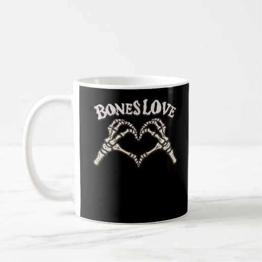 Love Skeleton Hand Classic Koffiemok (Links)