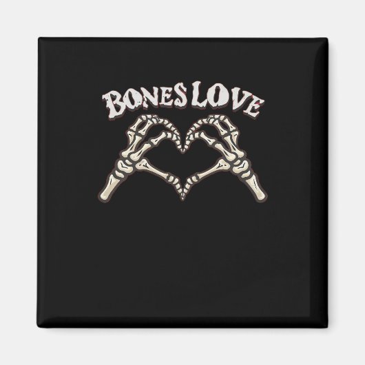Love Skeleton Hand Classic Magneet (Voorkant)