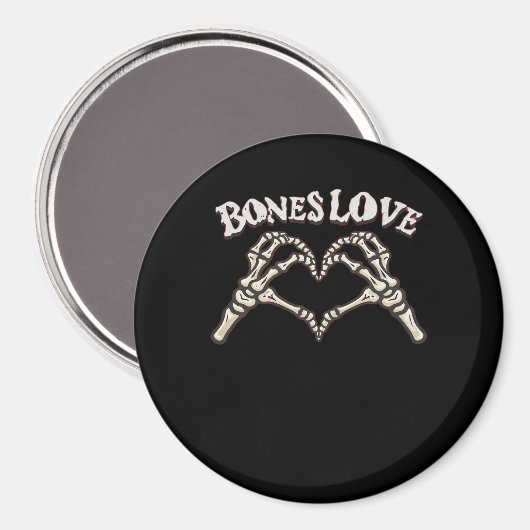 Love Skeleton Hand Classic Magneet (Voorkant / Achterkant)