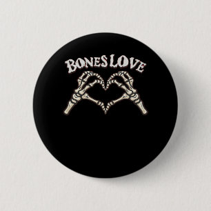 Love Skeleton Hand Classic Ronde Button 5,7 Cm