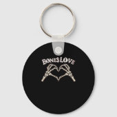 Love Skeleton Hand Classic Sleutelhanger (Voorkant)