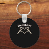 Love Skeleton Hand Classic Sleutelhanger (Voorkant)