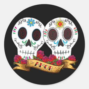 Love Skulls "Amor" Sticker
