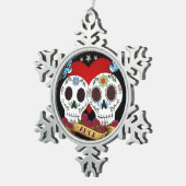 Love Skulls Ornament (Snowflake of Ball) (Rechts)