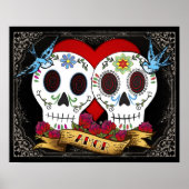 Love Skulls Poster/Print Poster (Voorkant)
