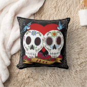 Love Skulls Sierkussen (Deken)
