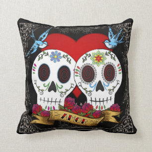Love Skulls Sierkussen
