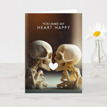 LOVE SKULLS | Vouwbare Wenskaart