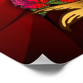 Love Skulls with Bluebirds Poster/Print Poster (Hoek)