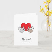 Love Slots Valentijnsdag Kaart (Gele Bloem)