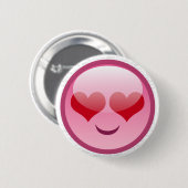 LOVE SMILLE RONDE BUTTON 5,7 CM (Voorkant /achterkant)