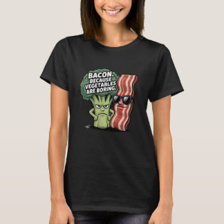 Love Smoking Bacon Lover Anti Vegetable Bacon T-shirt