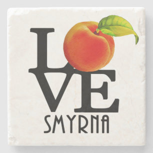 LOVE Smyrna Georgia Stenen Onderzetter