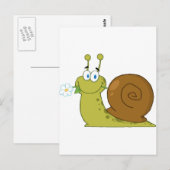 Love Snail Briefkaart (Voorkant / Achterkant)