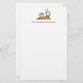 Love Snail Stationery Briefpapier (Voorkant / Achterkant)