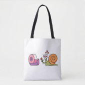 Love Snail & Tape – Cute Funny Sticker Tote Bag (Voorkant)