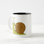 Love Snail Tweekleurige Koffiemok (Voorkant links)