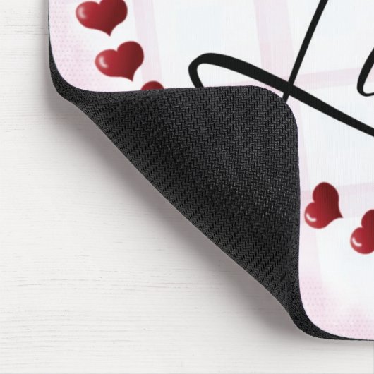 Love Snoep Hearts mousepad Muismat (Hoek)