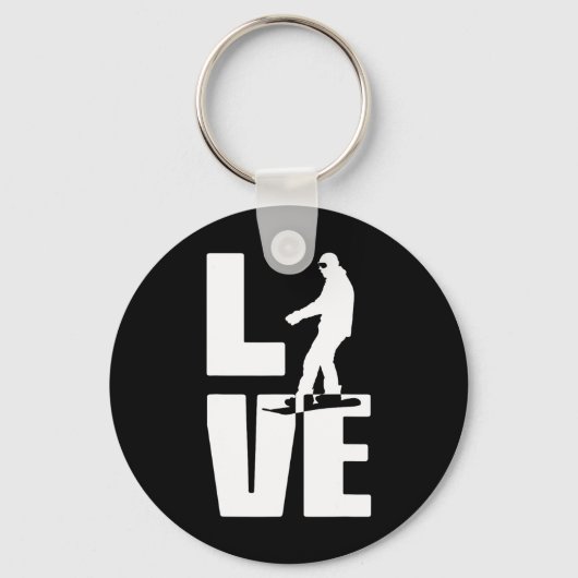 Love Snowboarding Sleutelhanger (Voorkant)