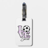 Love Soccer Bagagelabel (Achterkant verticaal)