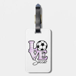 Love Soccer Bagagelabel