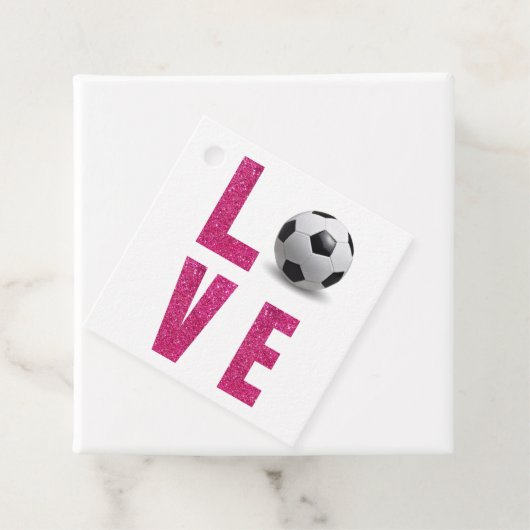 Love Soccer Bedankjes Labels (In situ)