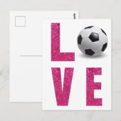 Love Soccer Briefkaart (Voorkant / Achterkant)