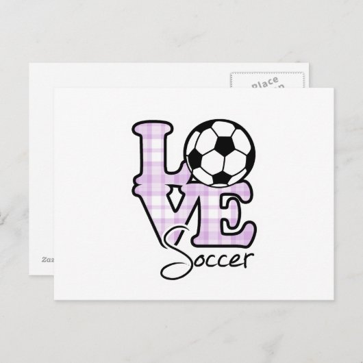 Love Soccer Briefkaart (Voorkant / Achterkant)
