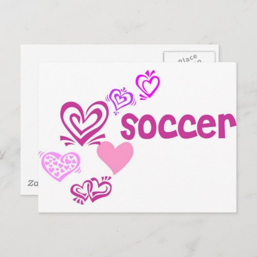 Love Soccer Briefkaart (Voorkant / Achterkant)