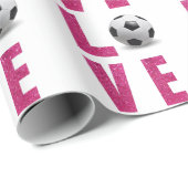 Love Soccer Cadeaupapier (Rol Hoek)