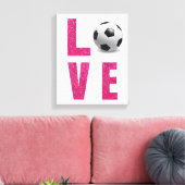 Love Soccer Canvas Afdruk (Insitu (Woonkamer))