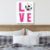 Love Soccer Canvas Afdruk (Insitu (Slaapkamer))