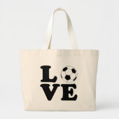 Love Soccer Canvas tas (Voorkant)