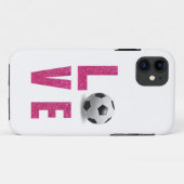 Love Soccer Case-Mate iPhone Case (Achterkant (horizontaal))