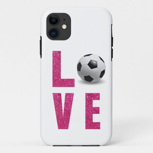 Love Soccer Case-Mate iPhone Case (Achterkant)