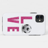 Love Soccer Case-Mate iPhone Case (Achterkant (horizontaal))