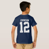 Love Soccer - Eat, Sleep, Repeteren - Boy - Black T-shirt (Achterkant volledig)