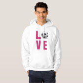 Love Soccer Hoodie (Voorkant volledig)