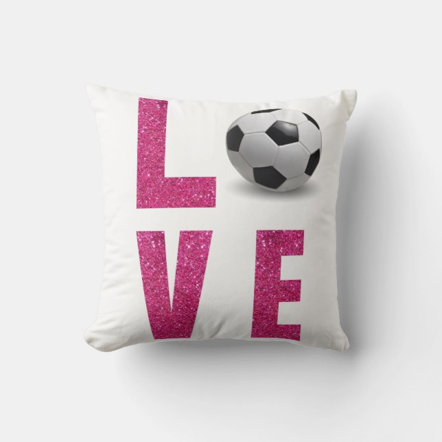 Love Soccer Kussen (Voorkant)