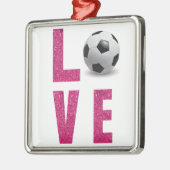 Love Soccer Metalen Ornament (Links)