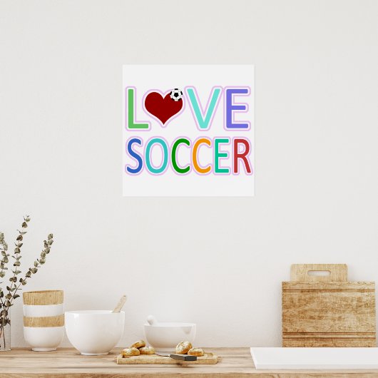 LOVE SOCCER POSTER (Keuken)