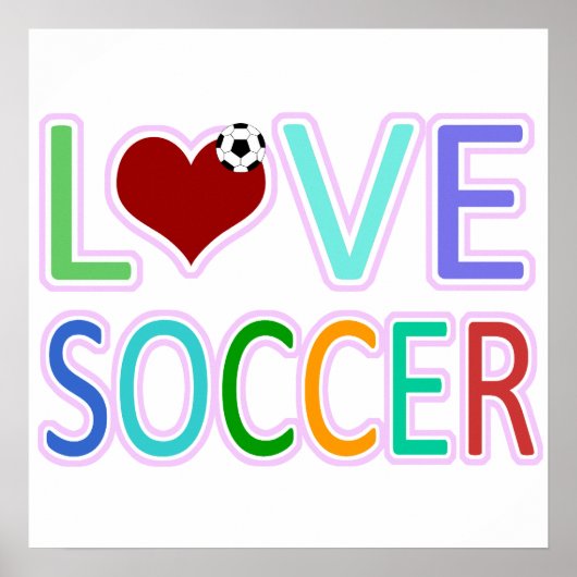 LOVE SOCCER POSTER (Voorkant)