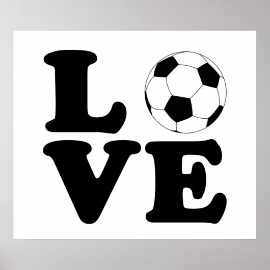 Love Soccer print / poster (Voorkant)