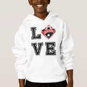Love Soccer - Red - Black Letters (Voorkant)
