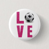 Love Soccer Ronde Button 3,2 Cm (Voorkant)