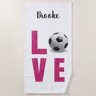 Love Soccer Strandlaken