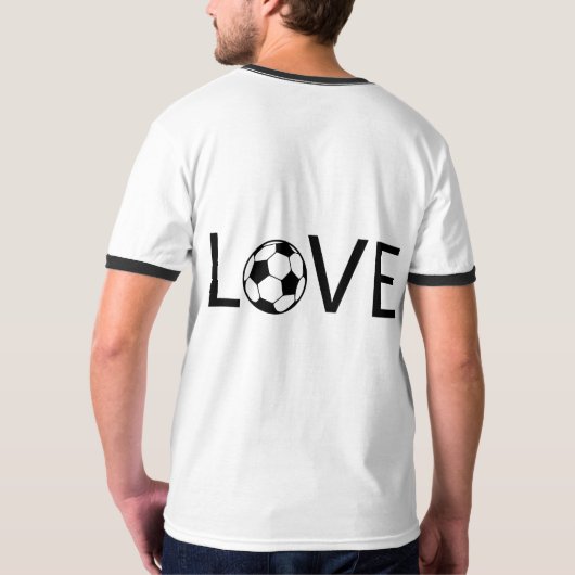 Love Soccer T-shirt (Achterkant volledig)