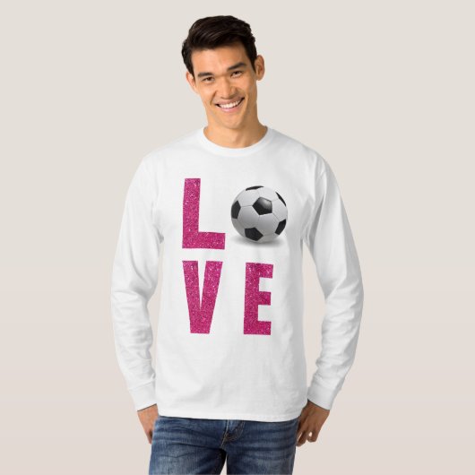 Love Soccer T-shirt (Voorkant volledig)