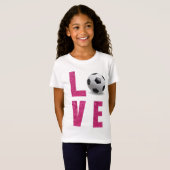 Love Soccer T-shirt (Voorkant volledig)